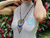 Collar Para Mujer en Mostacilla Checa Mandala Estrellas Multicolor Plateado Con Flecos en Mostacilla Checa - tienda online