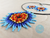 Conjunto Collar y Aretes en Mostacilla Checa Para Mujer Estilo Huichol Flor De Fuego Picos - tienda online