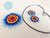 Imagen de Conjunto Collar y Aretes en Mostacilla Checa Para Mujer Estilo Huichol Flor De Fuego Picos