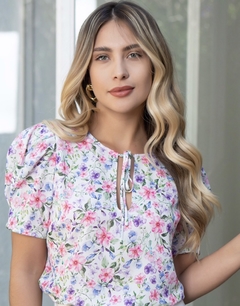 BLUSA CREPE FLORAL - comprar online