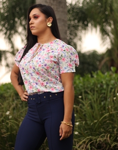 BLUSA CREPE FLORAL - loja online
