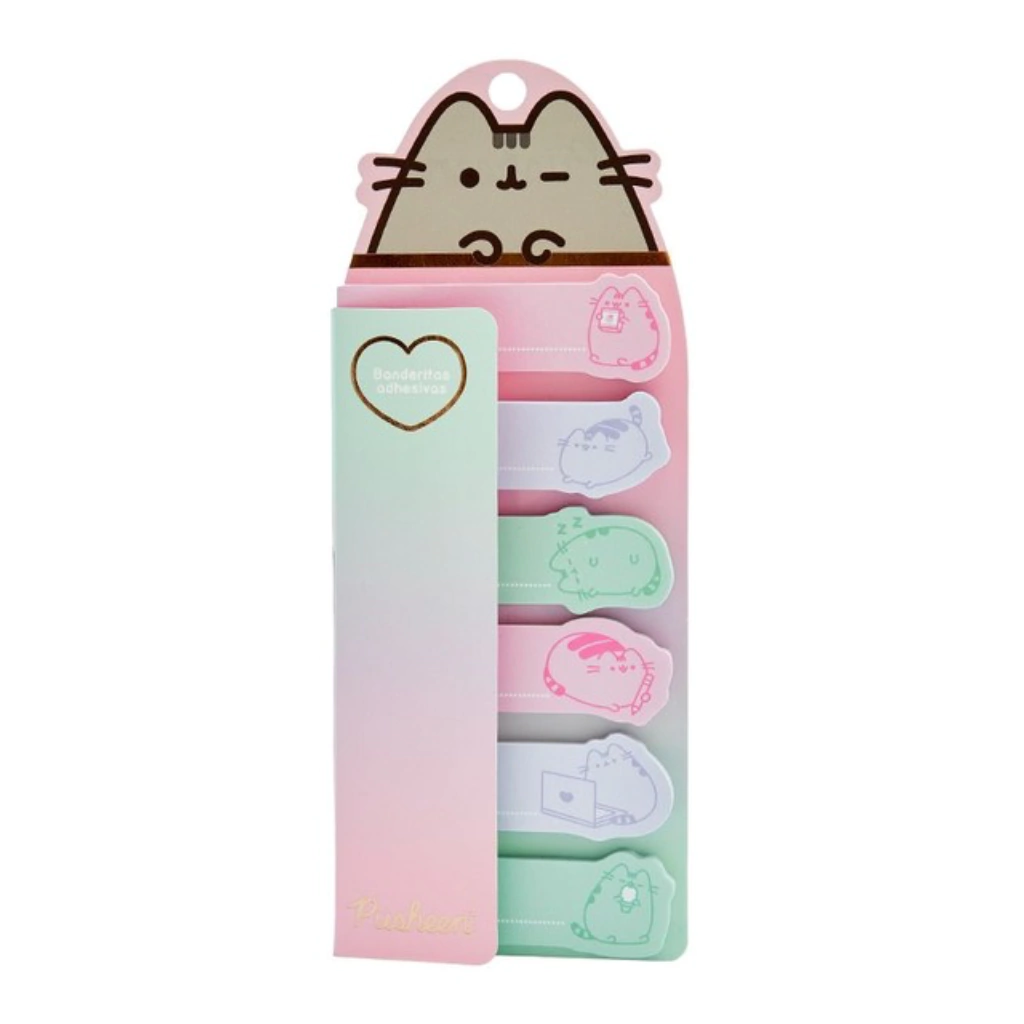 Banderitas x 6 Pusheen Mooving