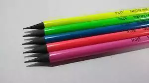 Lapiz grafito neon con goma Trabi