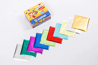 Sobre Papel glacé metalizado Luma