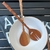 Setx2 cucharas ensalada madera diseño Rama en internet