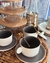 Setx6 tazas té con plato cerámica diseño ALI