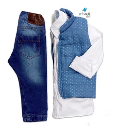 Colete Azul Poá - loja online