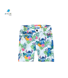 Conjunto irmãos Stitch / - Vestido e Bermuda (duas peças) - Atithude Kids