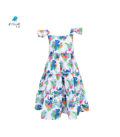 Conjunto irmãos Stitch / - Vestido e Bermuda (duas peças) na internet