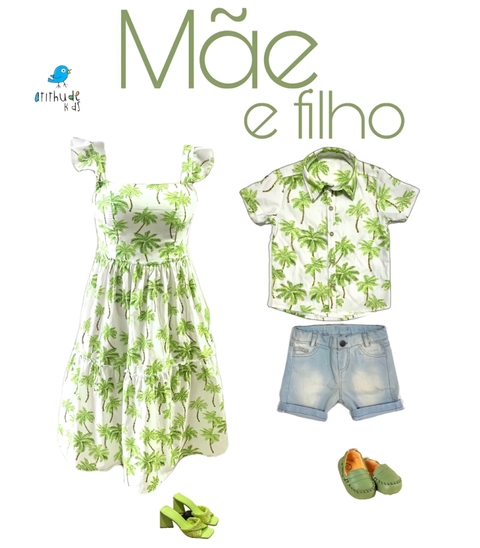 Kit Vestido Midi e camisa -| Tal mãe, tal filho