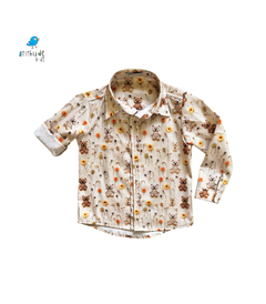 Conjunto irmãos ursinho floral - Camisa e Vestido na internet