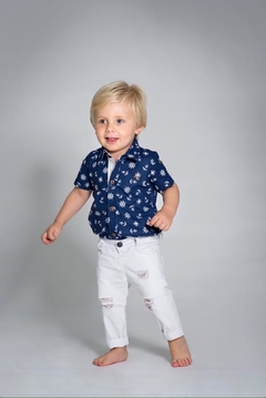 Kit Camisa Lorenzo | Marinheiro - Tal pai, tal filho (duas peças) - comprar online