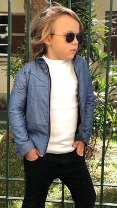Jaqueta Jeans Patrick -Cor jeans azul escuro o | Com Forro - comprar online