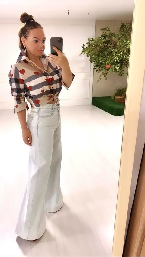 CAMISA CAROLINA | XADREZ COM CORAÇÕES / Feminina