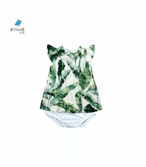 Vestido Duda - Folhas