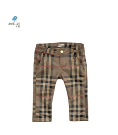 Calça Rafael - Xadrez - Bege - | Suede