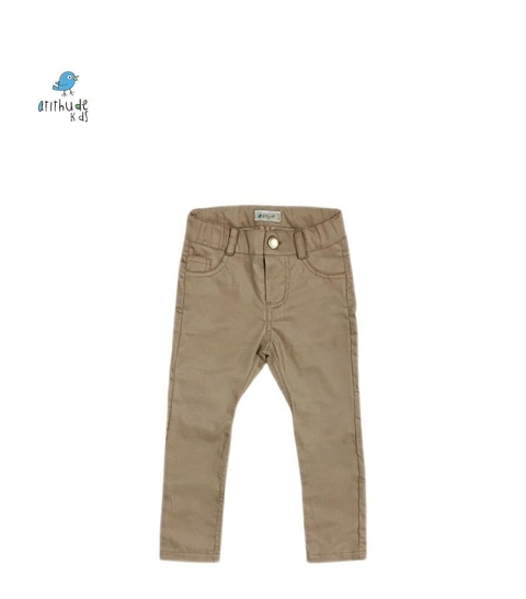 Calça Fabrício - Bege | sarja |skinny