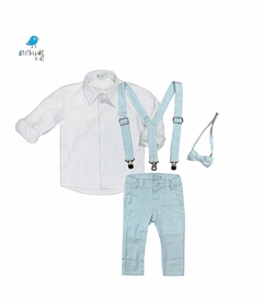 Conjunto Arthur| Calça/Camisa/ gravata e suspensório- (4 peças) - comprar online