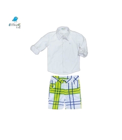 Conjunto irmãos | BRASIL - Bermuda e Vestido (duas peças) - comprar online