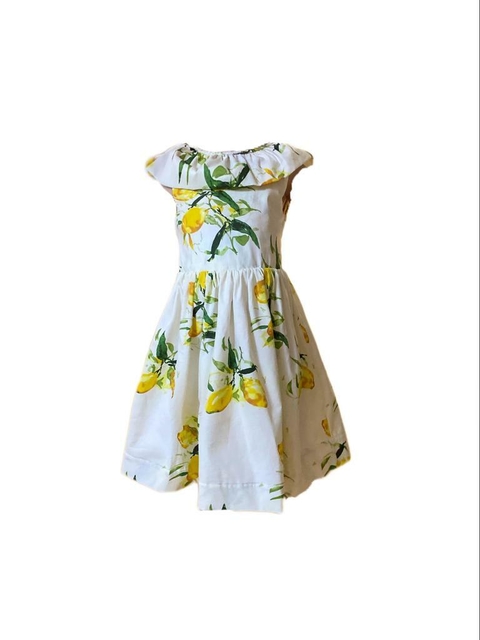 Vestido Lina - Limões sicilianos aquarela