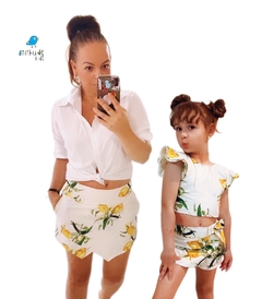 conjunto Mari limões sicilianos - tricoline na internet