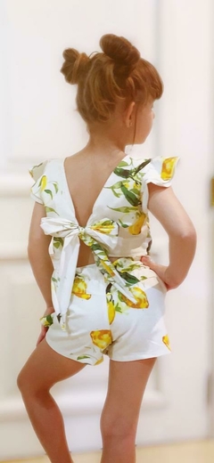 conjunto Mari limões sicilianos - tricoline - comprar online