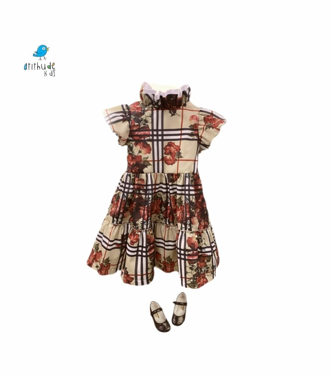 VESTIDO ROSANA - XADREZ ESTAMPADO - comprar online