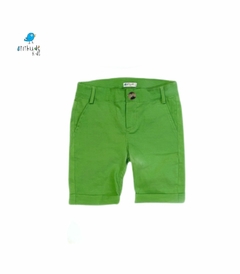 Kit Saia e bermuda Verde linho - | Tal mãe, tal filho (duas peças) - comprar online