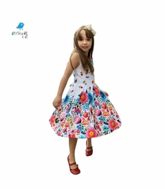 Vestido 1 ombro estampado rodado - comprar online