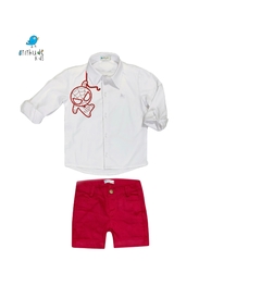 Camisa Homem Aranha - Branca - bordada - comprar online