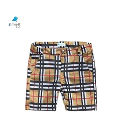Kit Bermuda Bruno - Pai e filho | Xadrez inspiração Burberry - comprar online