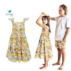 Conjunto irmãos Limões - Camisa e Vestido - comprar online