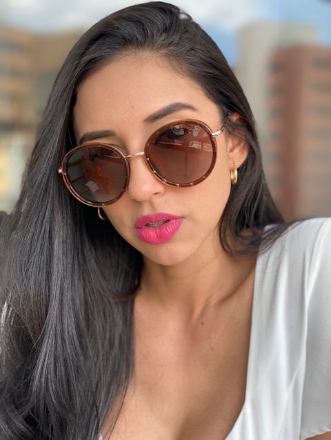 Óculos Dayse Bernardo Clássico - marrom