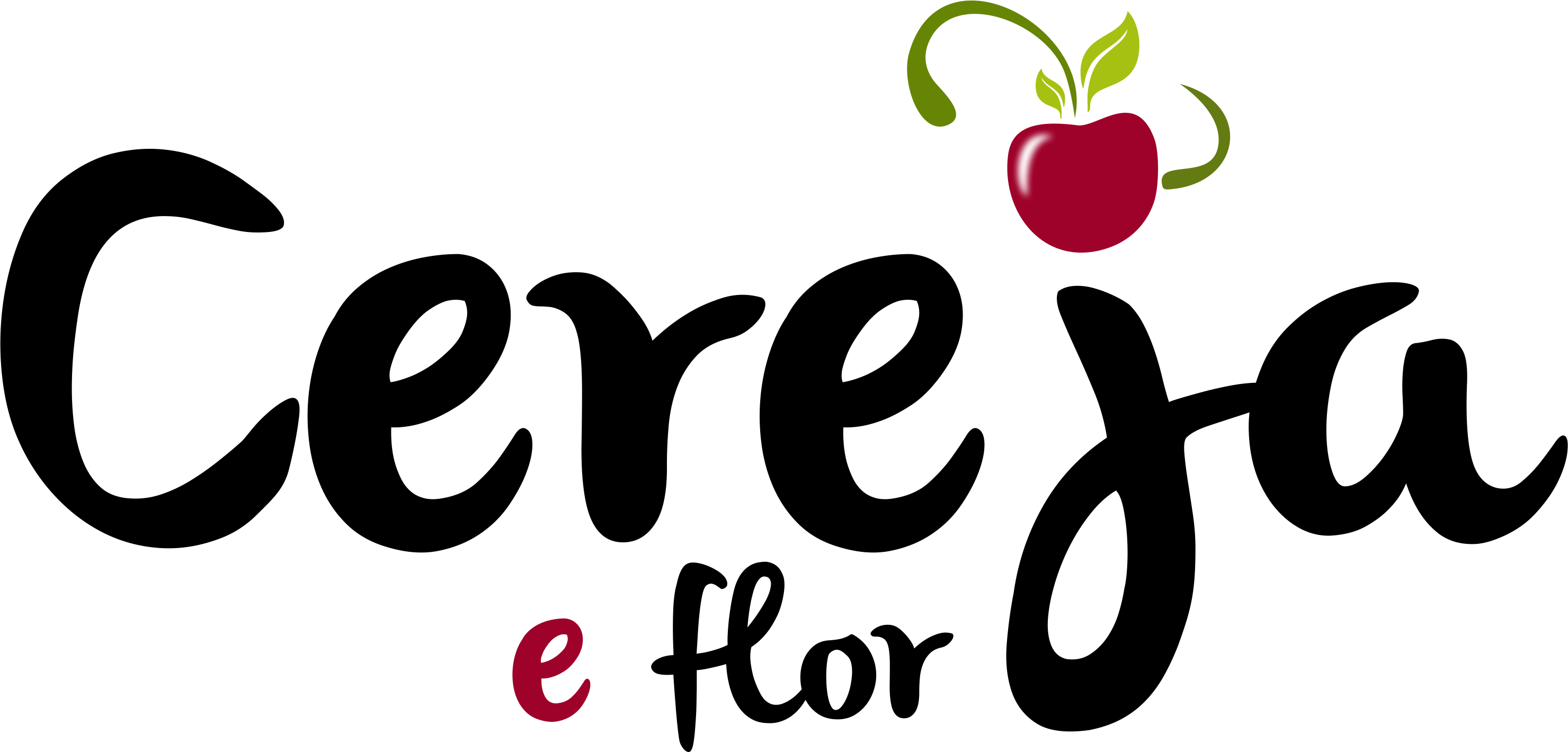 Cereja e flor