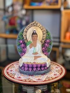 Kuan Yin (16cm) - branco pérola