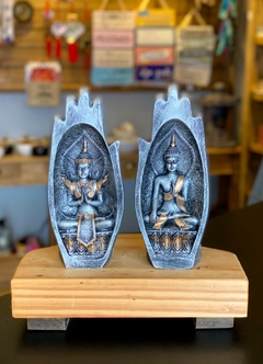 Par de Mãos Budismo (21cm) - prateado
