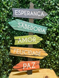 Placa setas desejos - comprar online