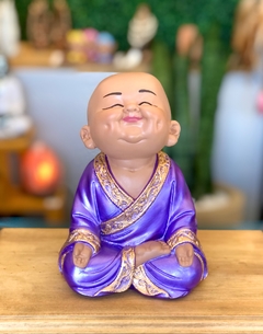 Monge da Felicidade (19cm) - coleção roxo metálico