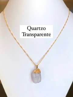 Colar com pingente de Pedra Natural Bruta - 4 opções - O Mago das Artes