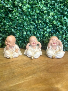 Trio de Monges P (8cm) - Bege - comprar online