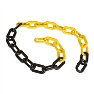 CORRENTE DE SINALIZAÇÃO LANCE 1,00 MT AMARELA E PRETA