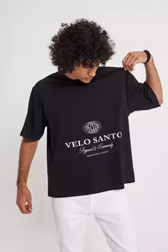 Remera Apparel Boxy negro
