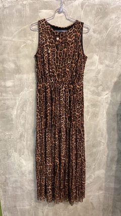 Vestido de onça em tule na internet