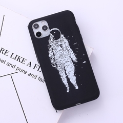 Capa de Silicone Astronauta #1 para Iphone - Preto