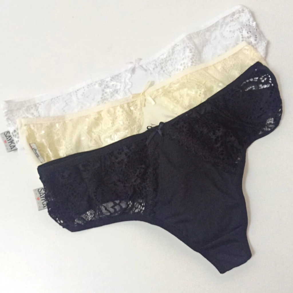 Culotte less microfibra con puntilla Art 725