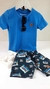 Conjunto Indivíduo T shirt Azul e Bermuda K7