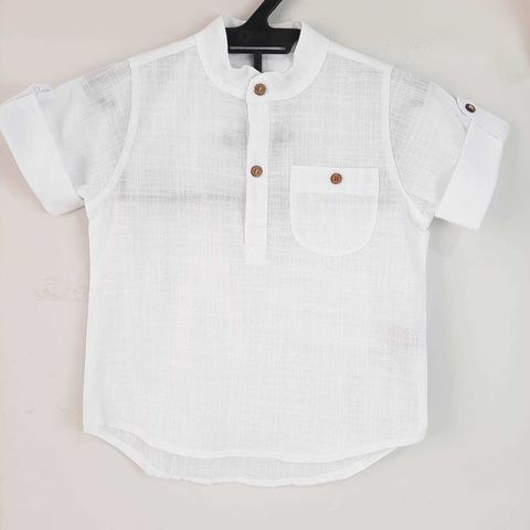 Camisa Tocaia Gola Padre Branca