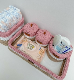 Kit Higiene Bebê em Crochê com Nome | 5 Peças na internet