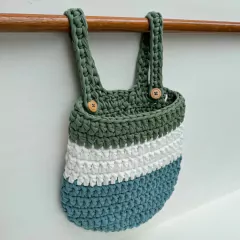 Porta Fraldas | Porta Itens de Varão - Feito de Fio Atelier