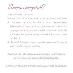 Kit Higiene Bebê em Crochê com Nome | 6 Peças - Feito de Fio Atelier
